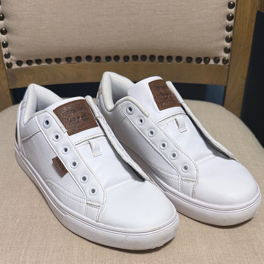 Levi's Jeffrey 501 Men's White Sneakers, Size 8.5